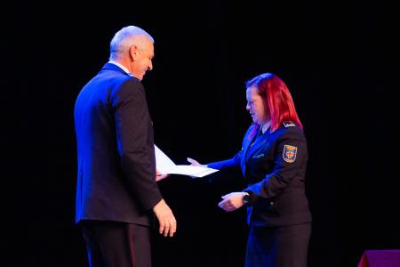 Slavnostna podelitev listin o napredovanju v čine gasilski častnik, višji gasilski častnik in visoki gasilski častnik (43)